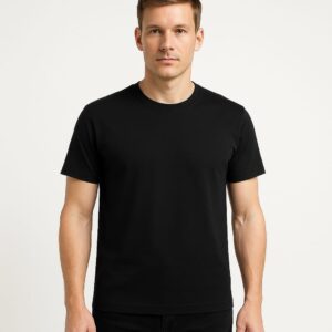 men's black t-shirt